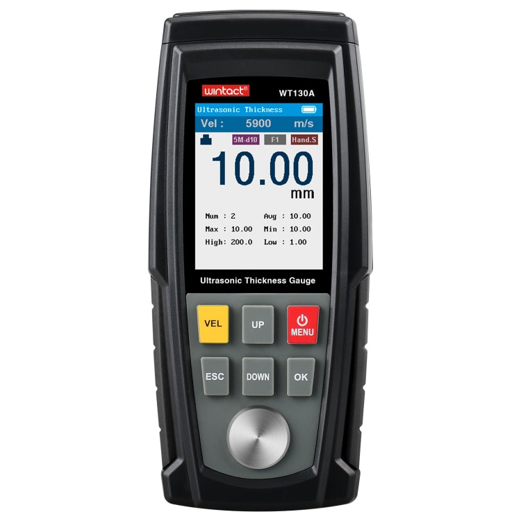 Tester digitale per misuratore di spessore ad ultrasuoni WT130A, ricarica USB, misuratore di spessore digitale per metalli, ad alta precisione, WT130A Tester digitale per misuratore di spessore ad ultrasuoni WT130A, ricarica USB, misuratore di spessore digitale per metalli, ad alta precisione, WT130A